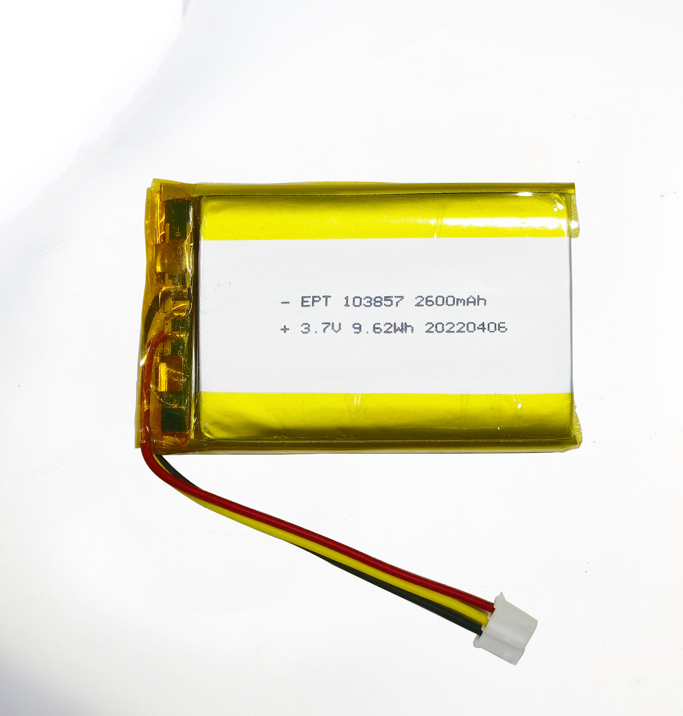 3.7V 10385 2600mAh 颈部按摩仪聚合物锂电池 3.7V 10385 2600mAh 颈部按摩仪聚合物锂电池