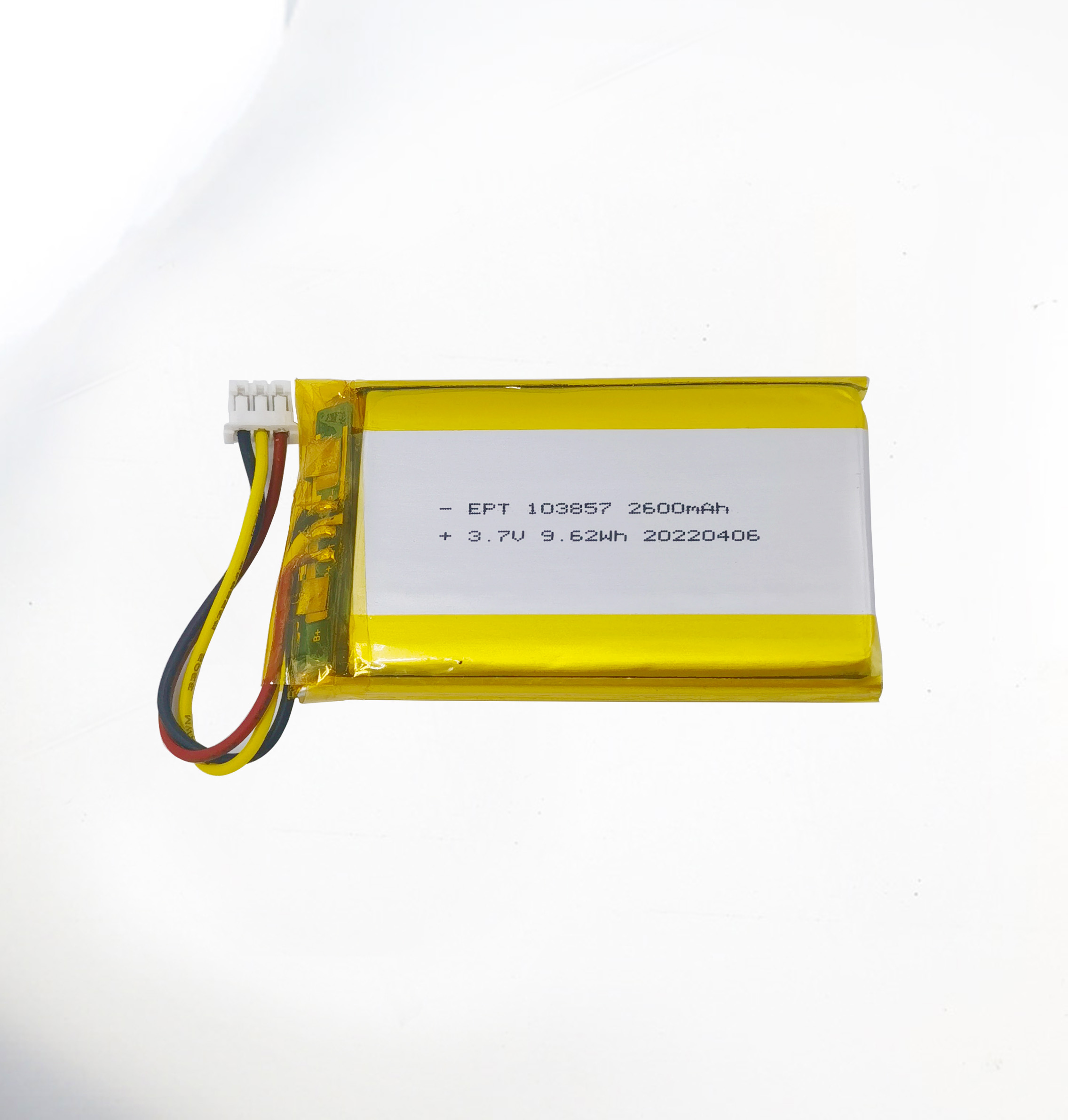3.7V 103857 2600mAh 颈部按摩仪聚合物锂电池 3.7V 103857 2600mAh 颈部按摩仪聚合物锂电池